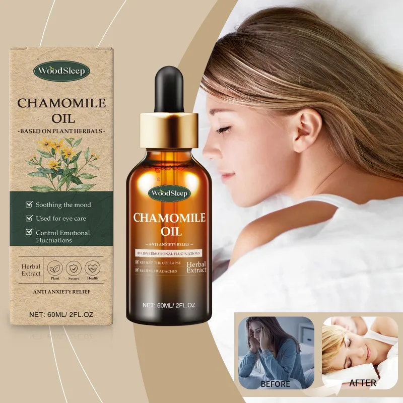 Chamomile Sleep Essential Oil Soothing Body Comfortable Calming Skin Relieve Muscle Pain Daily Portable Care Essential Oil