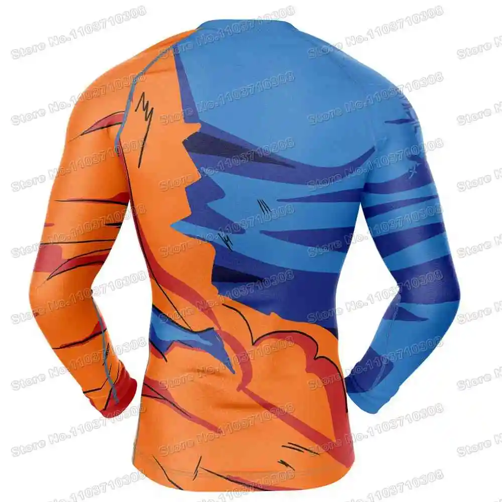 Traje de batalla Vegeta, camiseta de surf de Anime, traje de baño de playa, pantalones cortos de gimnasio para buceo, MMA BJJ, conjuntos de Fitness Jiu Jitsu para hombres