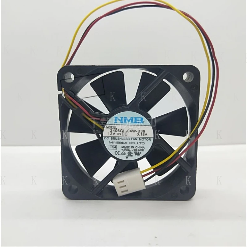 C  FOR NMB 2406GL-04W-B39 DC12V 0.18A 6015 6cm 3-wire cooling fan