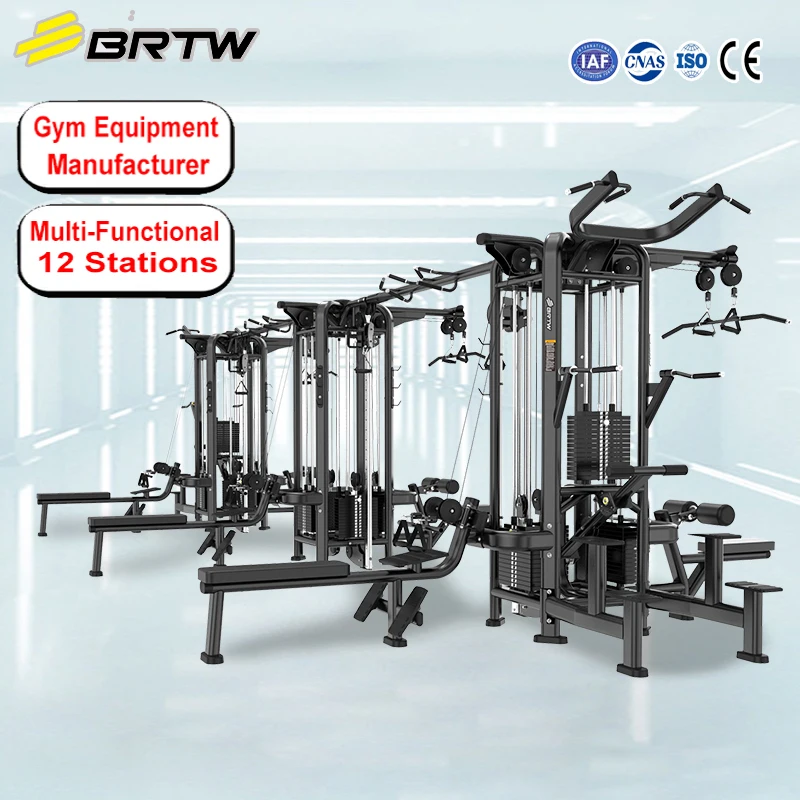 Multi Functional Trainer Gym Jungle 12 Stations Gym Trainer Factory Supplier Of Equipment