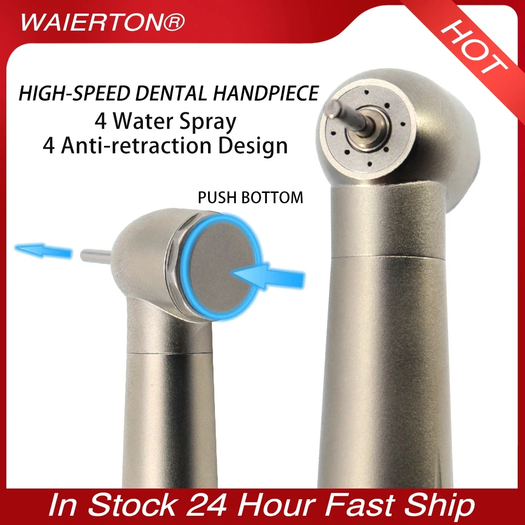 Dental 4 Water Spray 4 Anti-retraction Design Dental High Speed Handpiece NSK PANA MAX Plus M3 Air Turbine Standard Push 2/4Hole