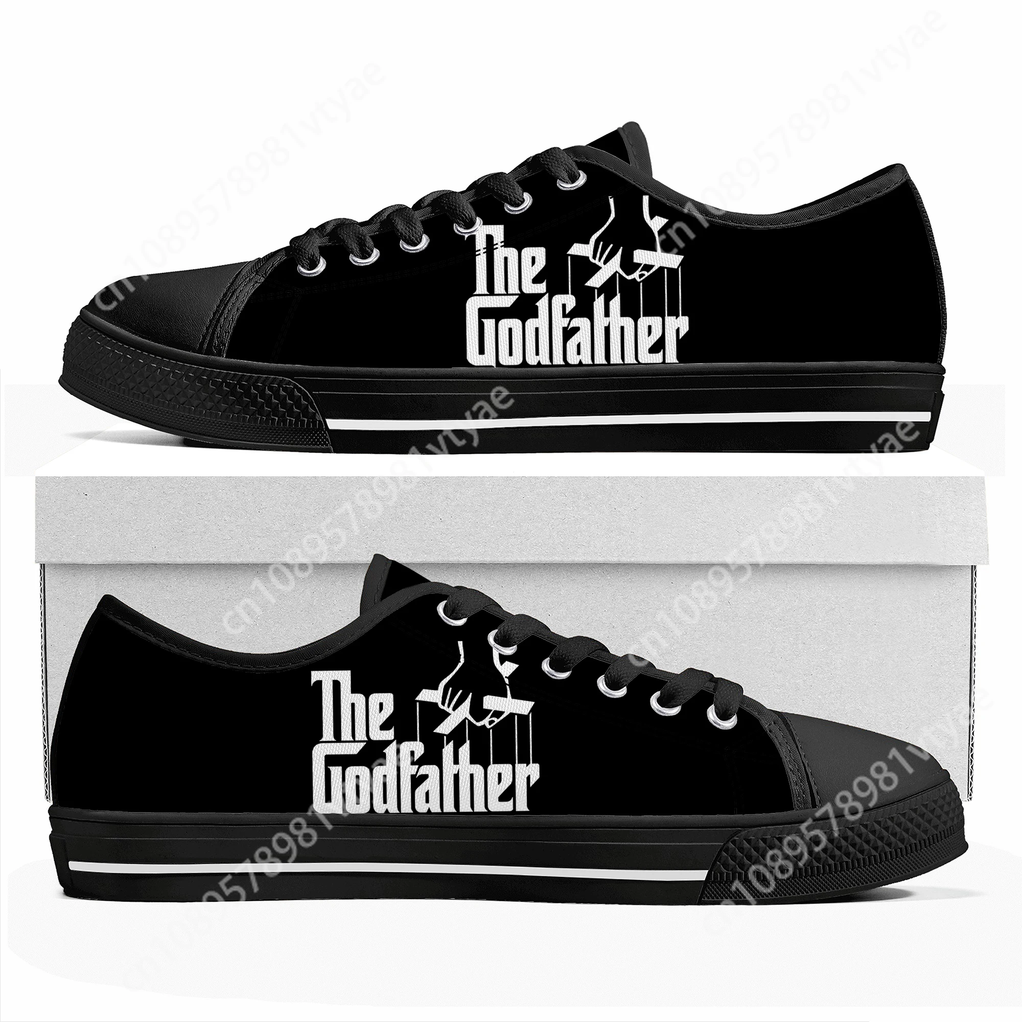 Hot Cool Movie The Godfather Trilogy Low Top Sneakers Mens Womens Teenager High Quality Canvas Sneaker Couple Shoes Custom Shoe