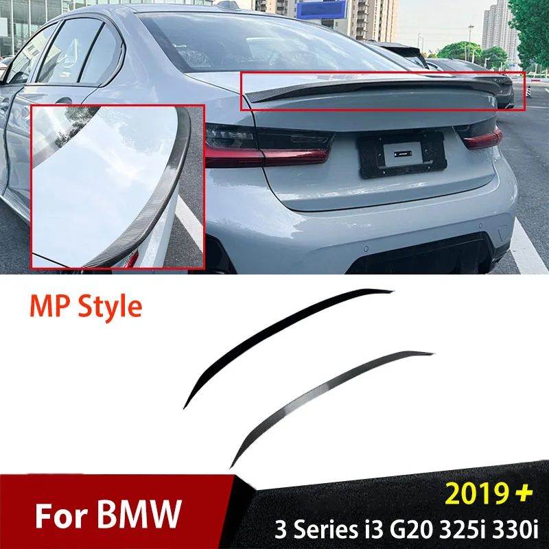 

Rear Trunk Spoiler Wings Accessories For BMW 3 Series i3 G20 325i 330i 2019 2020+ MP Car Exterior Roof Wings Body Kits Parts
