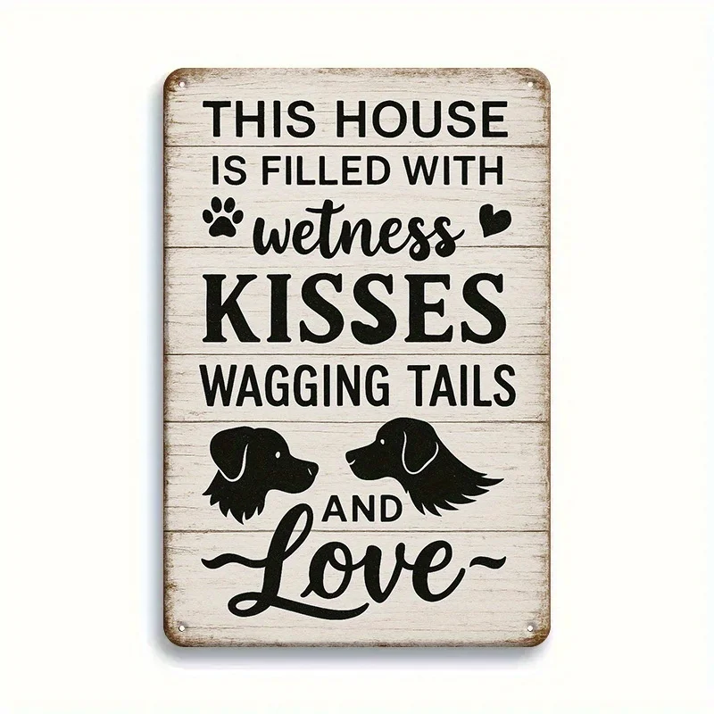 1pc Dog House Sign - Humorous & Heartwarming Quote 