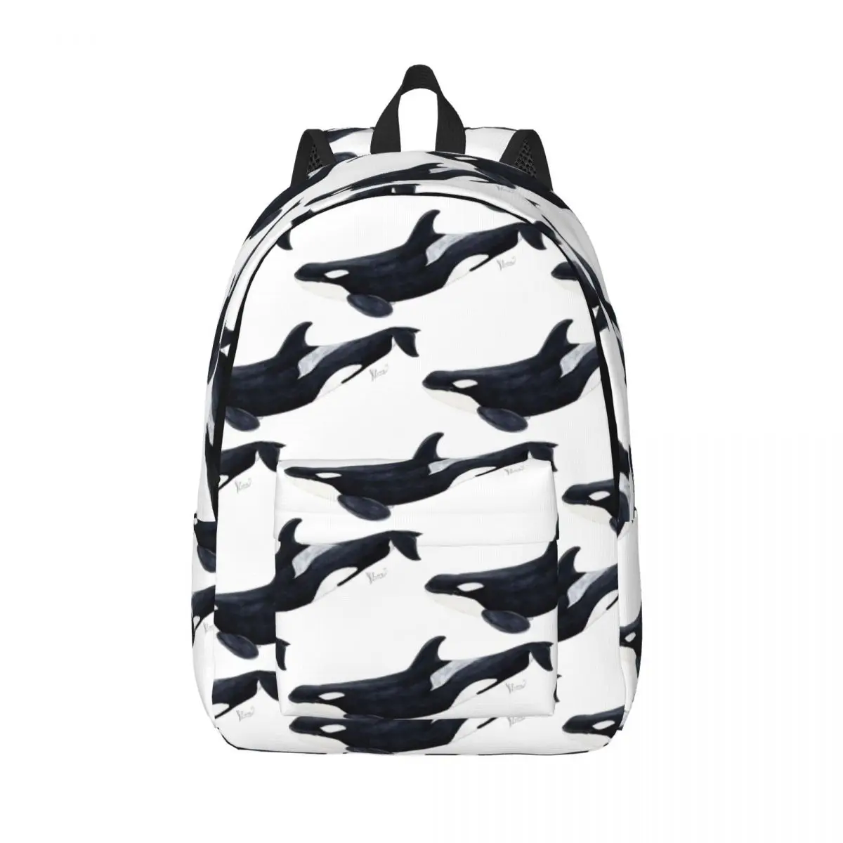 

Orcinus Orca для любителей китов-убийц, студенческий рюкзак, школьная сумка, походный дорожный рюкзак, модная сумка для книг для мальчиков и девочек, сумки на плечо