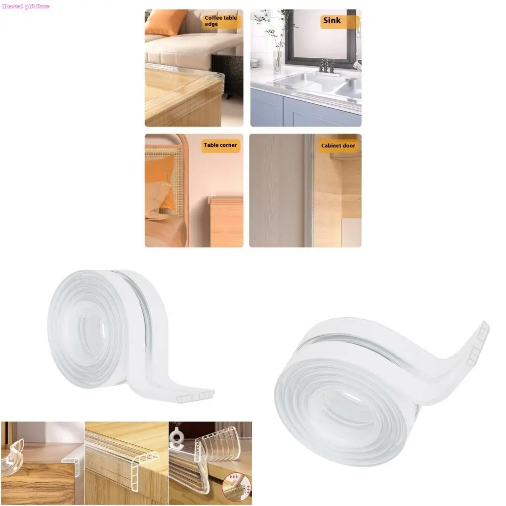 D0JC Thick Corner Guard For Furniture Baby Safety Transparent Design Edges Protector Adhesive Collision Proof Safety Strips