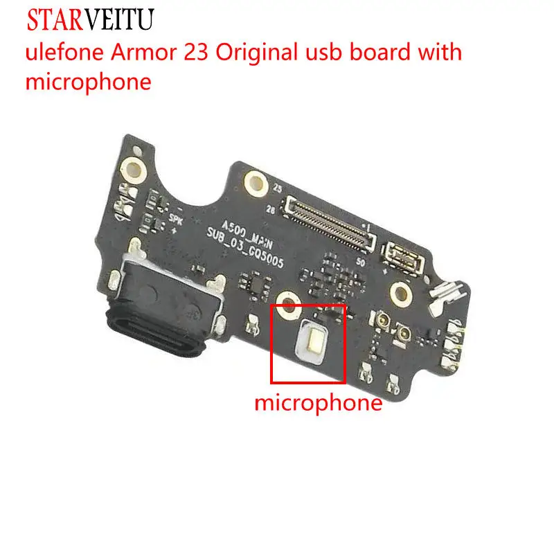 For Ulefone Armor 23 Ultra Usb Board Microphone Charging Original Charge Circuits