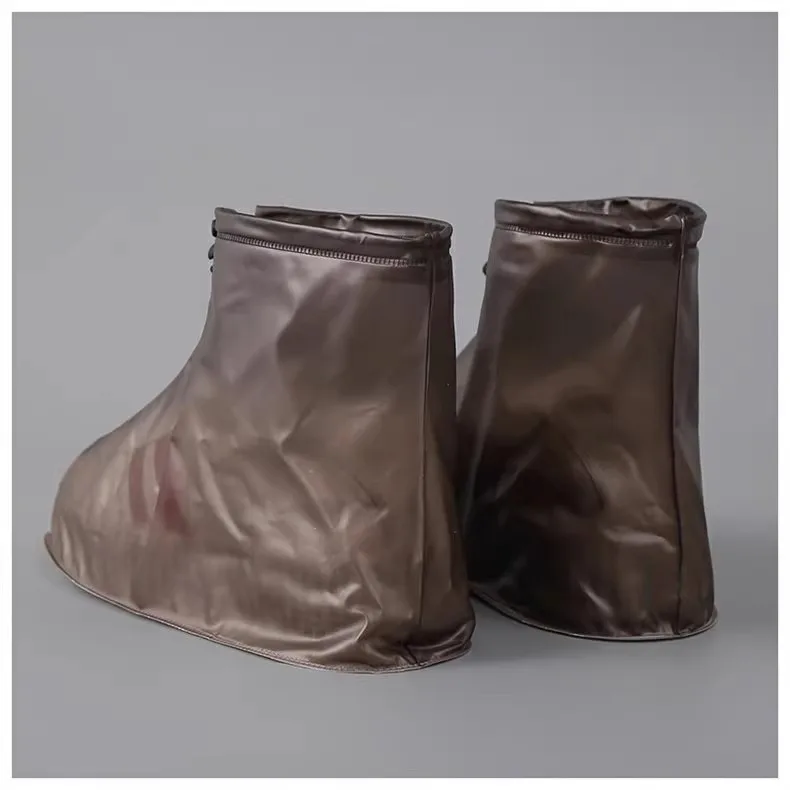 1 Paar Silikon-Schuhschoner, Regenstiefel für drinnen und draußen, wasserdichter Schuhüberzug für Männer und Frauen, regnerischer, wiederverwendbarer Outdoor-Schuhüberzug – Detail 17