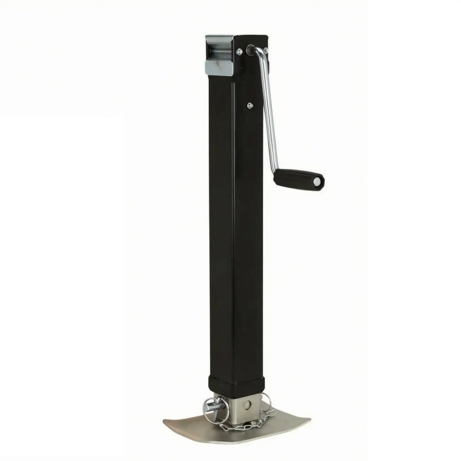 Manual Trailer Stabilizer Jack Heavy Duty Square Tube 2 Stage Crank Lift for Camper Trailer Leveling Parking
