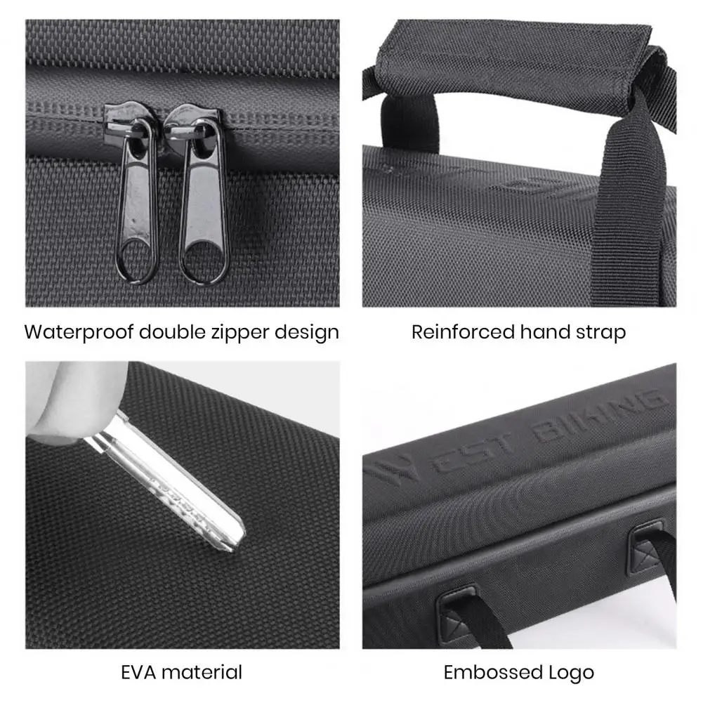 Durable Waterproof E-bike Battery Storage Bag Impact Resistant Large Capacity Suitcase for Electric Bicycle Accessories