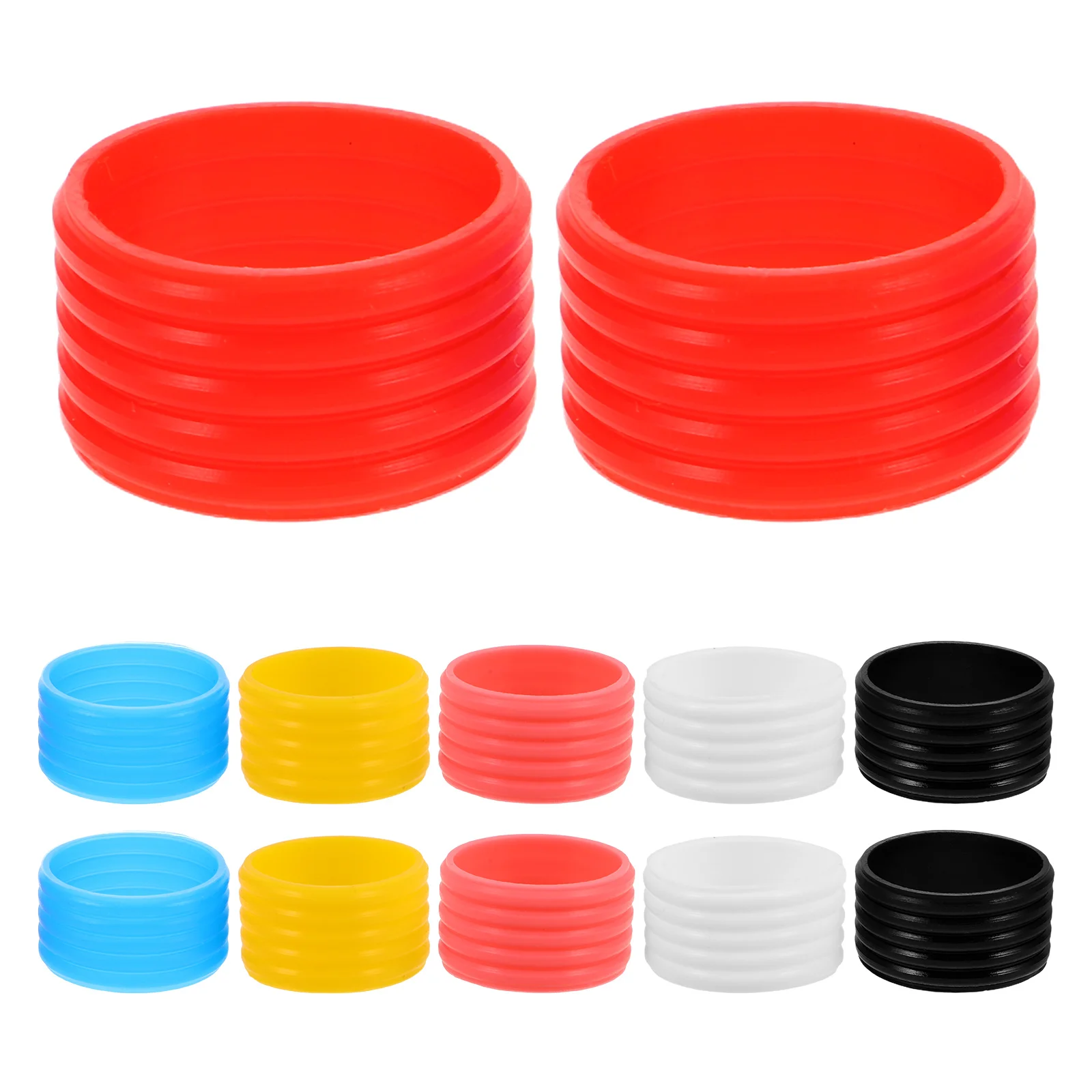 12 Uds. Cubierta de agarre de raqueta de tenis de silicona banda absorbente antideslizante reemplazo transpirable para raquetas de Golf de béisbol Pickleball