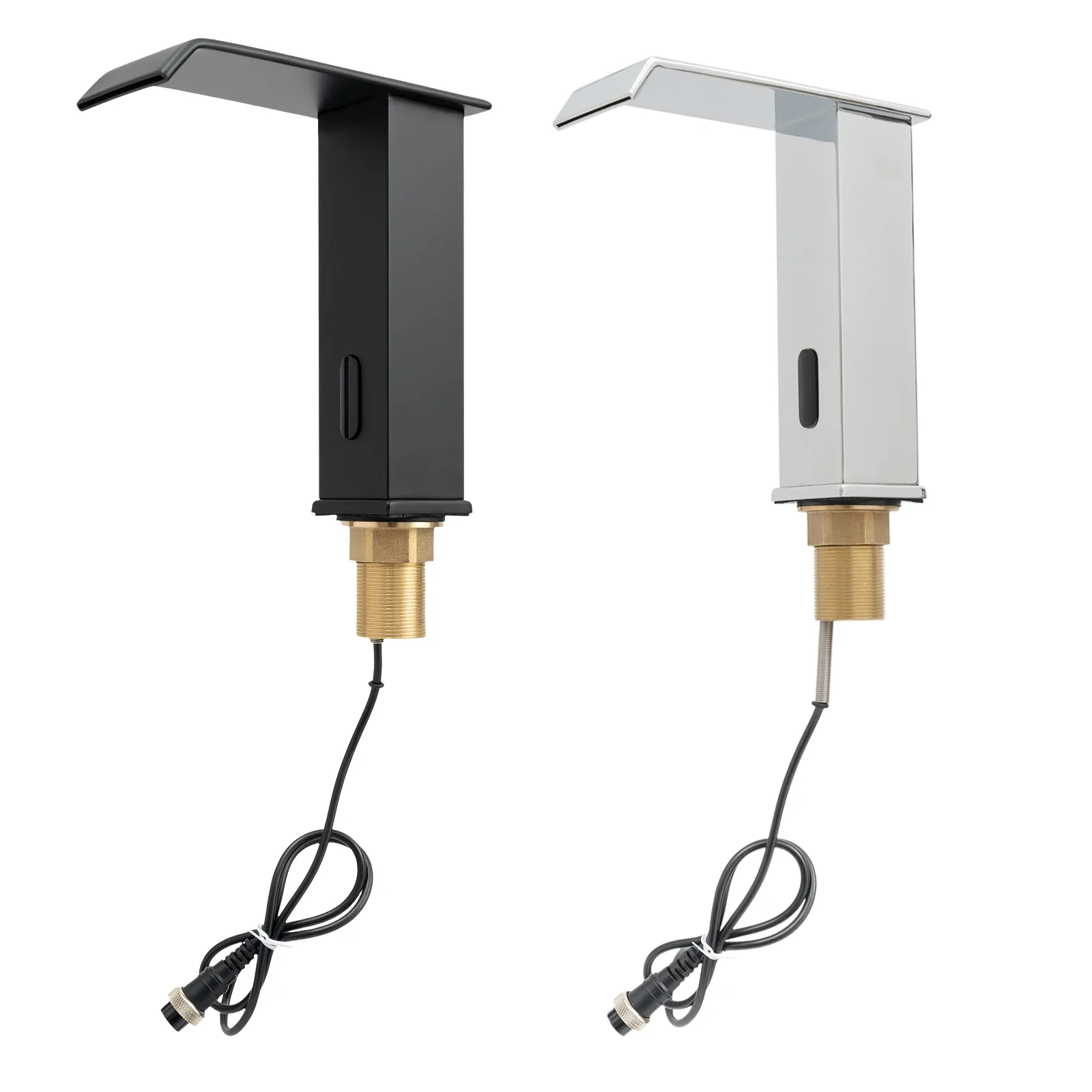 

Бесконтактный водопроводный кран, автоматический инфракрасный датчик для отелей, больниц, ресторанов и т. д. Черный/Серебристый