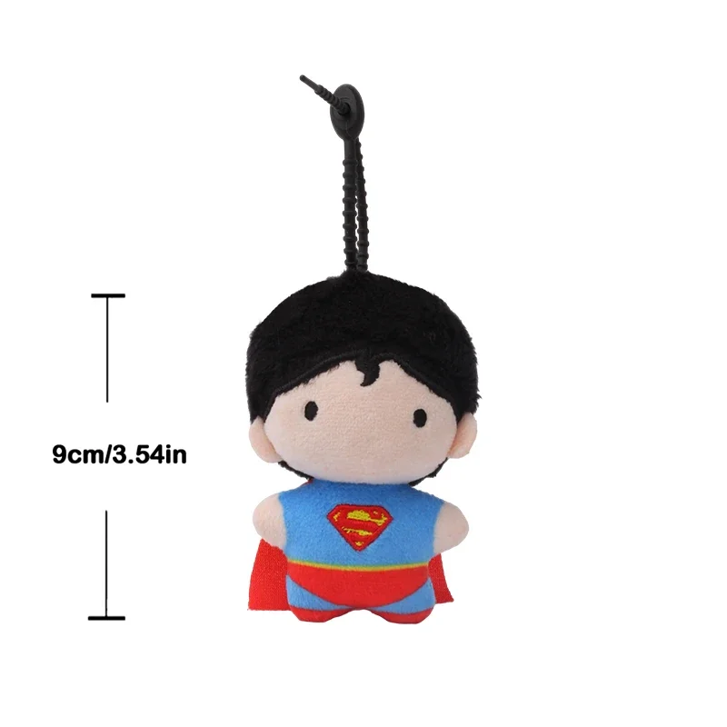 *9cm Soft Plush Keychain DC Justice League Batman Superman Harley Quinn Joker Cute Cartoon Movie Dolls Creative Christmas Gifts view 4