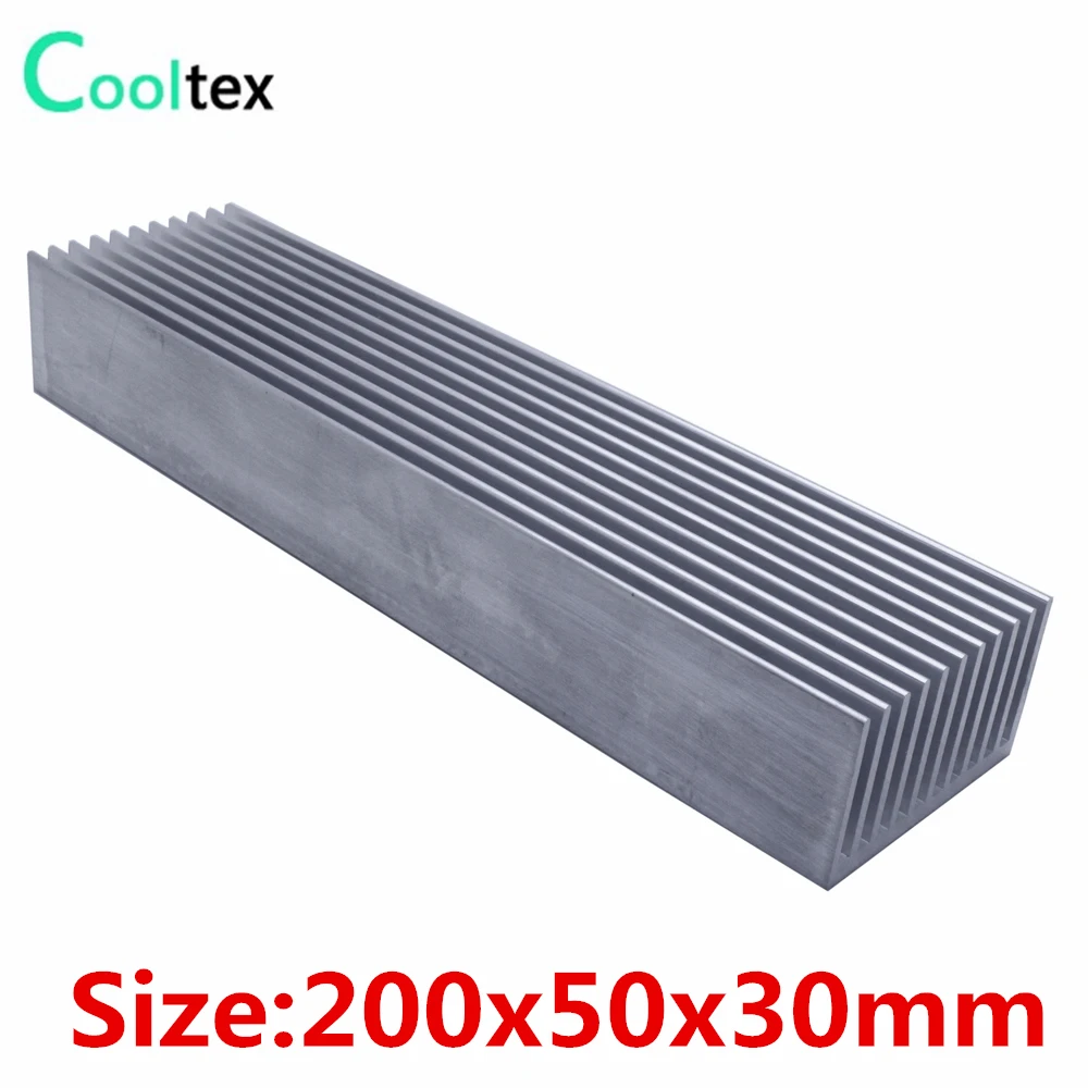 

High power 200x50x30mm radiator Aluminum heatsink cooling for LED Electronic computer heat dissipation