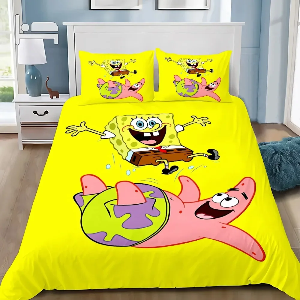 SpongeBob Twin Duvet Cover Set 135x200cm