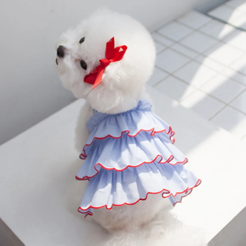 

Dog Summer Dress Cat Skirt Pet Clothing Chihuahua Teddy Skirt Puppy Cat Princess Apparel Cute Puppy Clothe Dog Princess Dress