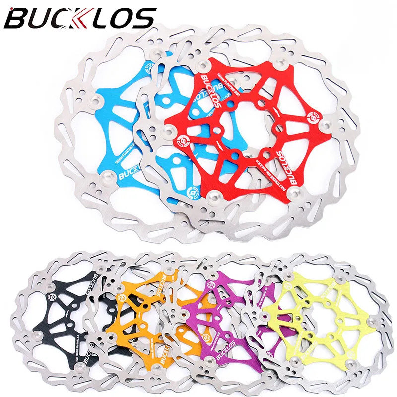 

Bucklos Bicycle Floating Disc Rotor 160 180 203mm Mountain Road Bike Brake Disc Rotor Heat Dissipation Hydraulic Brake Rotors