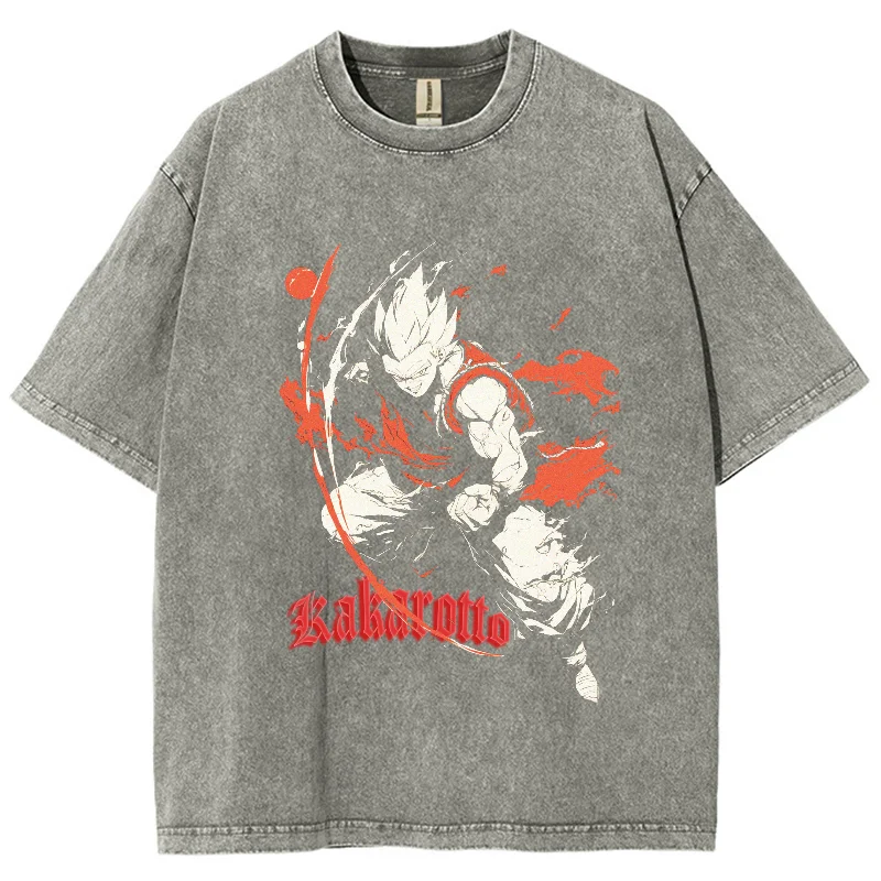 Japanese Anime Style Summer Women T-Shirt Washed Denim Vintage Oversized Short Sleeve High Quality Fashion Teen Summer Top