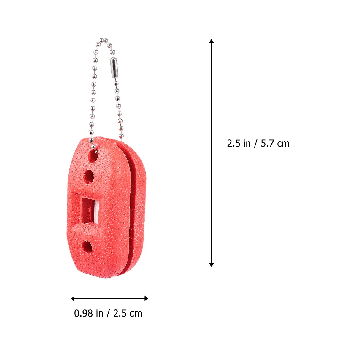 Dual- Skate Sharpener with White Sandstone Adjustable Width Portable Keychain Design for Hockey Skaters Ice Shoe