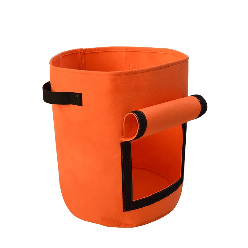 Hot breathable felt planting bag non-woven plant bucket Felt plant bag felt non-woven planting bucket