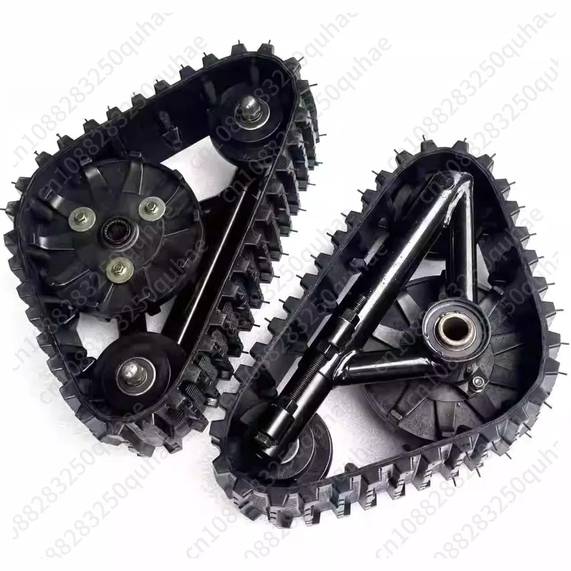 Universal ATV/UTV Snow Tracks Kit (2 Pcs) - Rear Tire Conversion for Off-Road Vehicles