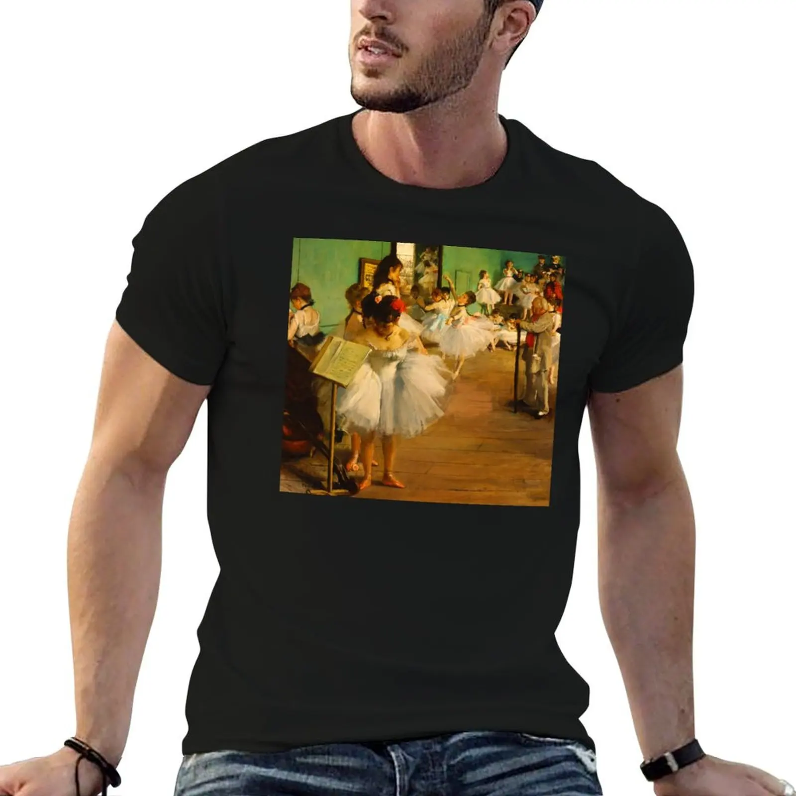The Dance Class by Edgar Degas T-Shirt Lightweight Print T-Shirt