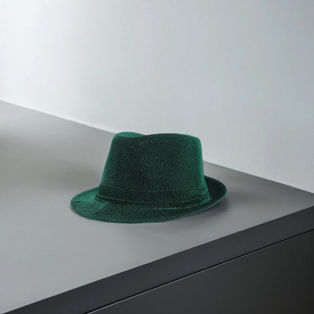 

2Pcs Irish Hat St. Patrick's Day Glitter Decorative Top Hat Soft Material Universal Fit for Parties Festivals St. Patrick's Day