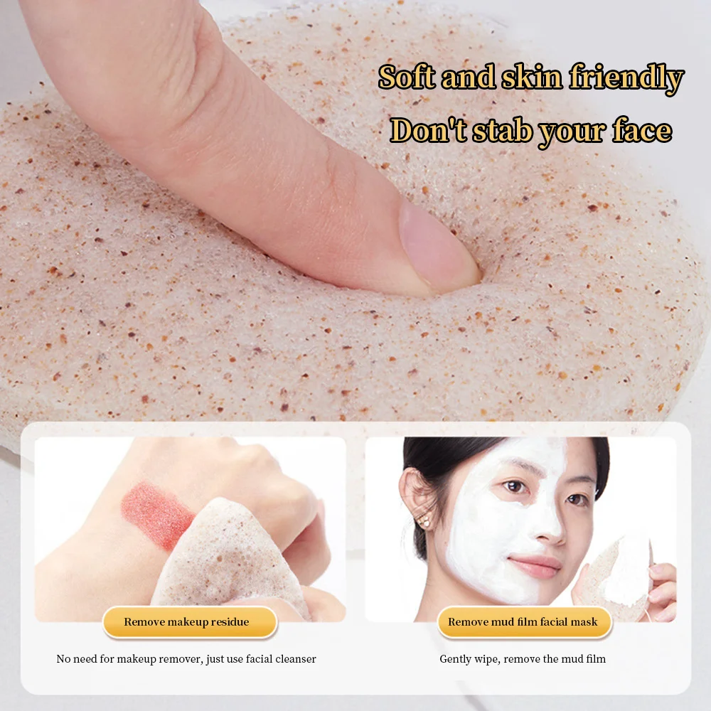إزالة المكياج قطرة الماء بذور الجوز حمام الإسفنج الجمال النساء الوجه منصات التنظيف العميق قابلة لإعادة الاستخدام لينة غسل الوجه نفخة مستحضرات التجميل