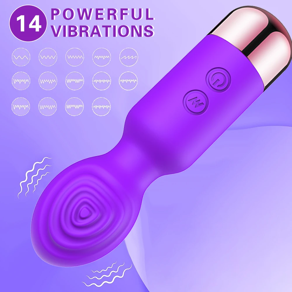 Mini Vibrator Female Clitoris Stimulator Sex Toys for Woman AV Magic Wand for Adult 18 Masturbator Siliconen Dildo Erotic