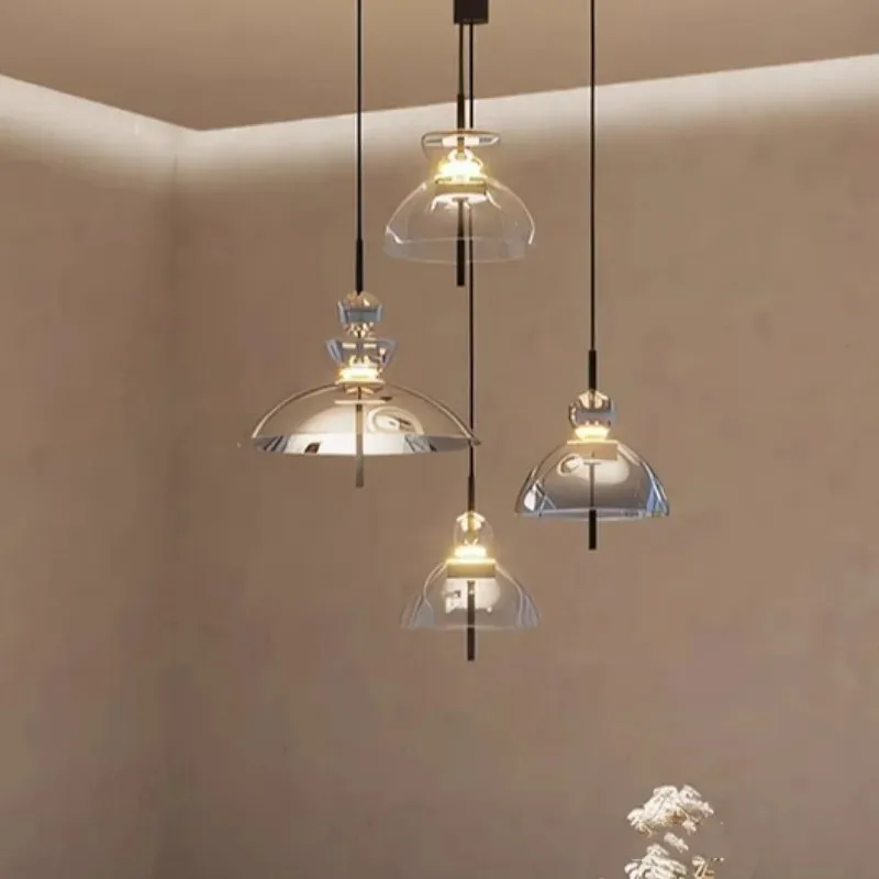 

Nordic Glass LED Pendant Light for Restaurant Bedroom Bar Coffee Shop Kitchen Designer Chandelier Home Decor Lusters Luminaires