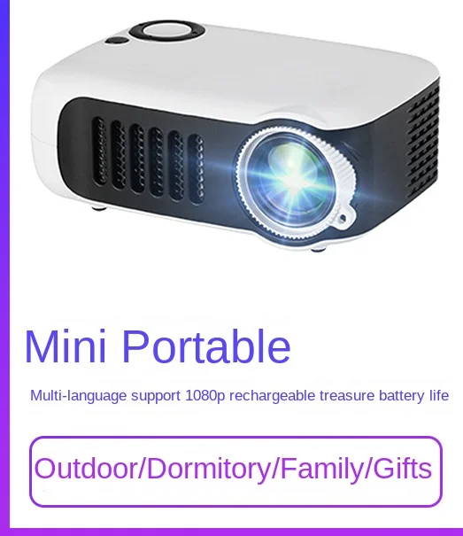 

Mobile Phone Home HD Portable Support 1080P Power Bank Endurance Mini Mini Projector