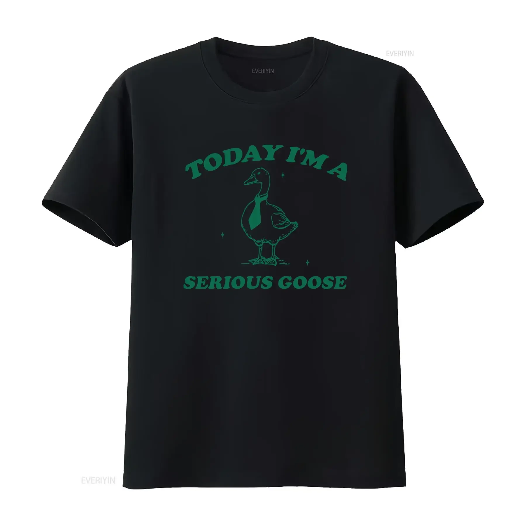 Today I'm a Serious Goose Vintage T Shirt Lover Funny Meme for Him or Her vintage Washed Slightly Comfortable Unisex Casual