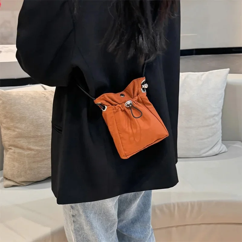 Nylon Crossbody Bag Soft Mini Phone Wallet Multifunctional Square Shoulder Bag Crossbody Purse Canvas Purse Messenger Bag - view 5