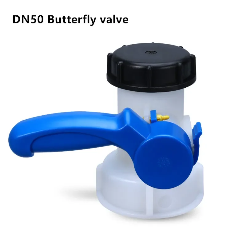 

Polypropylene DN50 Butterfly valve 75mm IBC Tote Tank Drain Adapter Garden Hose Fittings water container Connector