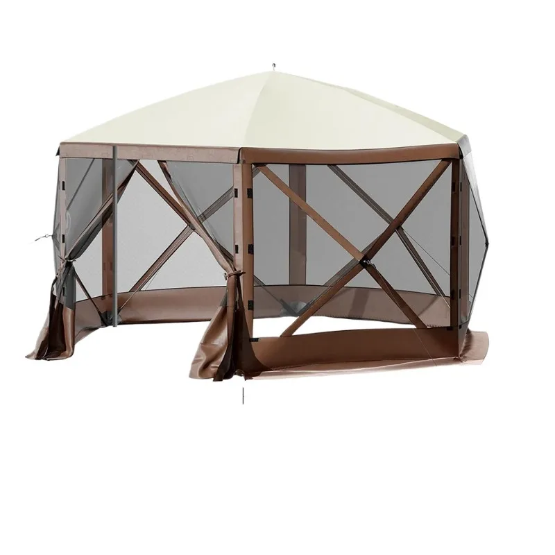 Beach hexagonal camping tent thickened