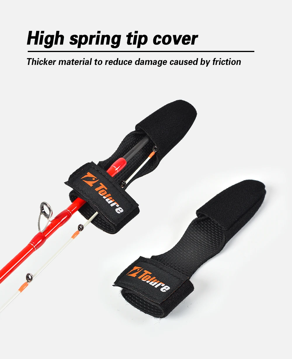 TOLU Angelrute Krawatte Halter Strap/Spitze Abdeckung Gürtel Tackle Elastische Wrap Band Pole Halter Verschluss Krawatten Angeln Werkzeuge zubehör – Detail 3