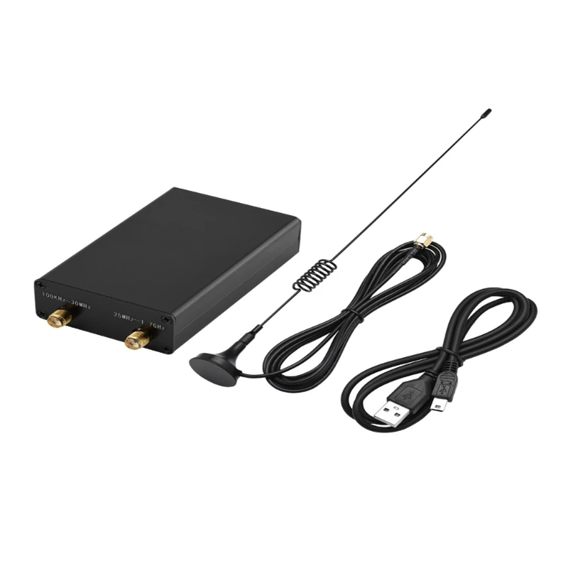 2025 New 100KHz-1.7GHz Full-band RTL-SDR Software Radio Receiver for AM Shortwave and FM Radio Signal Walkie-talkie Conversation