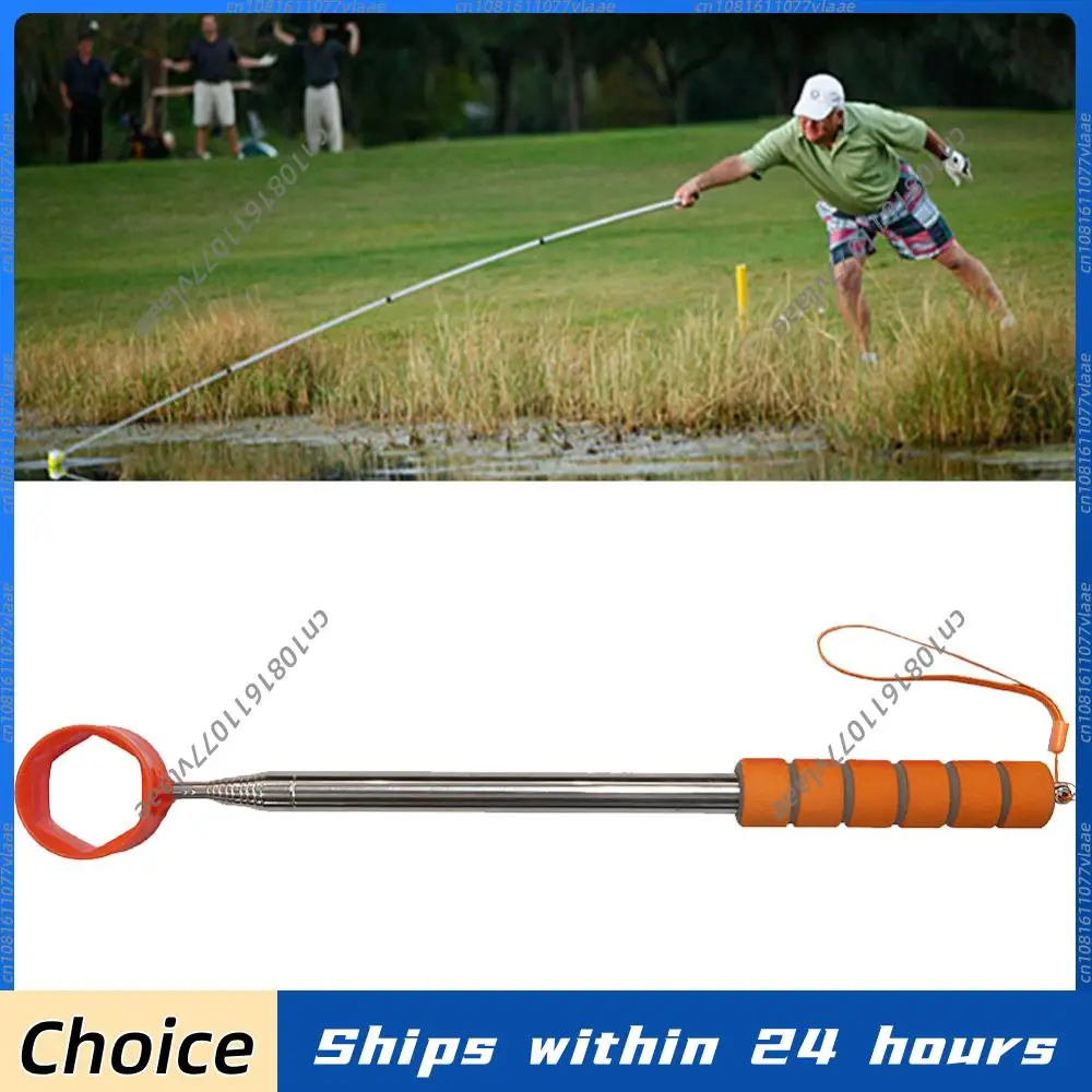 

Телескопический инструмент для извлечения мячей для гольфа из нержавеющей стали (8,86 футов) с нескользящей ручкой и присоской-когтем, аксессуары для гольфа, отличный подарок