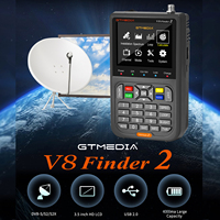 GTMEDIA V8 Finder 2 TV Signal Finder Meter DVB-S/S2/S2X Signal Receiver H.264 Auto Calculate Angle Satellite Signal Detector