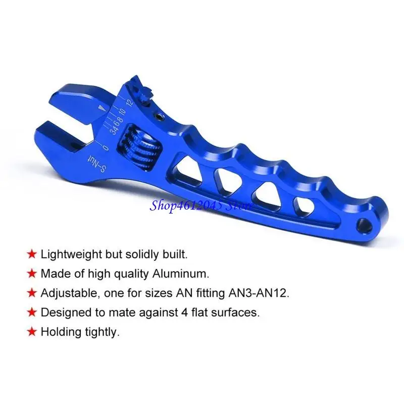 

L69A 3-12 Adjustable Wrench Lightweight Spanner Fitting Tools Aluminum for Auto