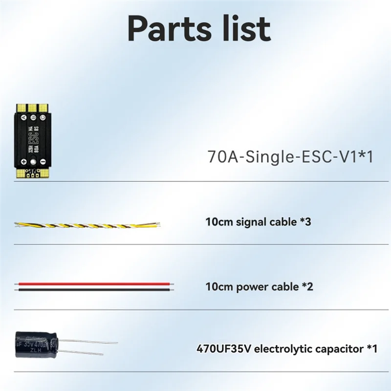 

48K AM32 3-8S ESC для гоночных дронов FPV 70A, одиночный электронный регулятор скорости, повышенная стабильность полета-ABIU