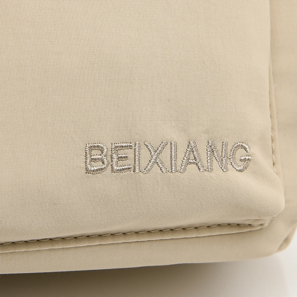 Leichte Damen-Umhängetasche aus Nylon mit mehreren Taschen, lässiger Oxford-Stoff-Reiserucksack, großer Tagesrucksack, Schultertasche B – Detail 9