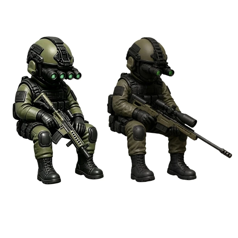 F68B Miniature Soldier Action Figure Collectible With Detailed Display Gear And Adjustable Poses For Display And Playing