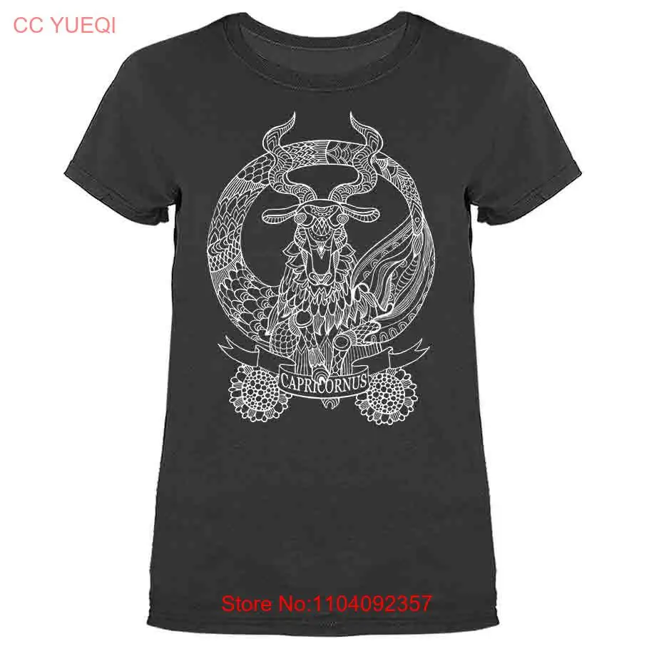 Capricorn Zodiac Sign Horoscope Astrological Graphic Womens T-shirt