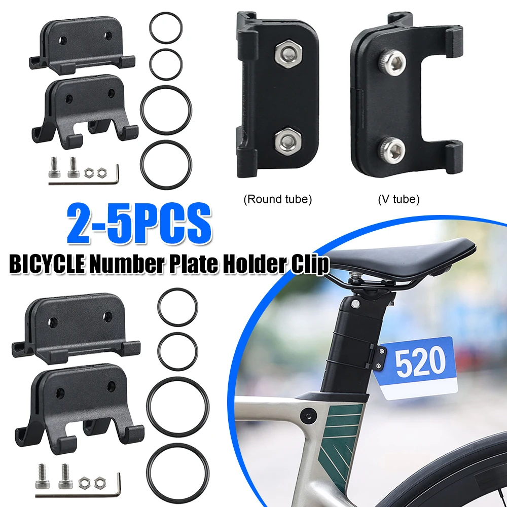 

Triathlon Racing Number Plate Mount Holder Quick Release Racing Cards Seatpost Mount Bicycle Seatpost Holder Cycling Accessories