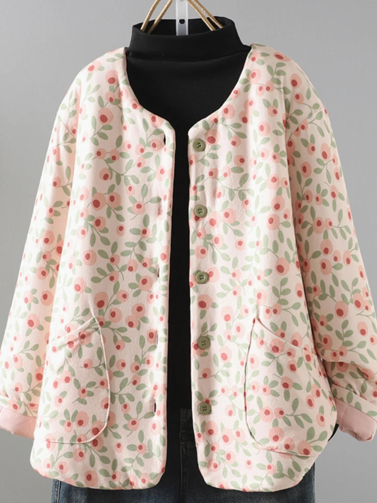 

Женская приталенная хлопковая куртка: тонкая, теплая, модная, для ношения под верхней одеждой, новинка зимы 2024