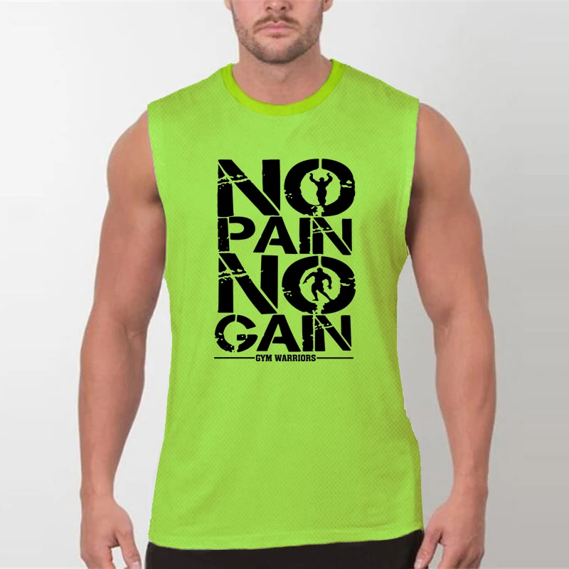 Quick-drying Men\'s Outdoor Sports Jogging Sleeveless T-shirt Comfortable Muscle Training Vest Breathable Light Top