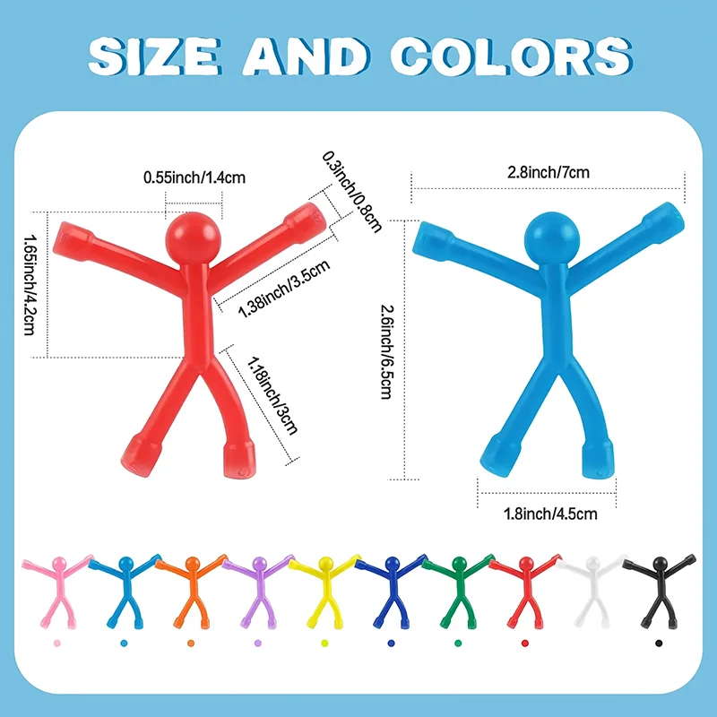 Fridge Magnets Man, Humanoid Magnetic Toys for Fridge Magnetic People Mini Humanoid Colorful Magnetic Toy for Locker Office Home