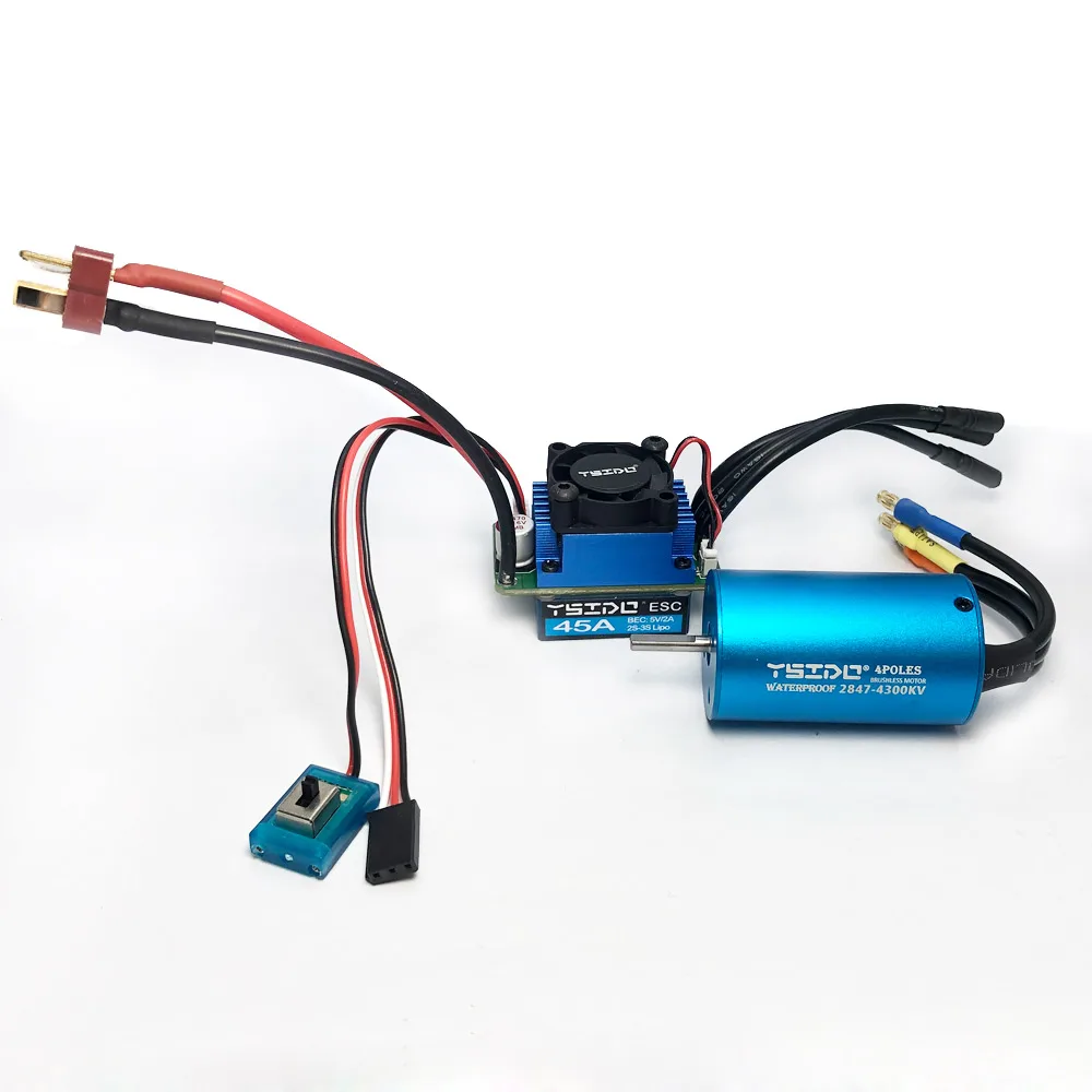 YSIDO Brushless Combo Upgrade Kit Motor ESC Receiver RC Servo Set for WLtoy 1/12 1/14 1/16 1/18 MJX Hyper Go HBX REMO Hobby Car