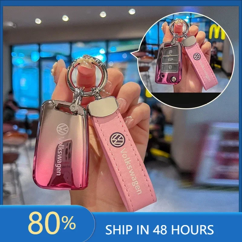 

Крышки ступицы из ТПУ, чехол для автомобильного ключа, чехол для VW Volkswagen Polo Tiguan Passat B5 B6 B7 Golf 4 5 6 MK6 Jetta Lavida, брелок A